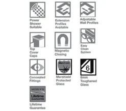 Merlyn 6 Series Corner Double Sliding Door Shower Enclosure 900 X 1900mm 5 Merlyn 6 Series Corner Double Sliding Door Shower Enclosure 900 X 1900mm -Burlington Shop 6 Series Corner Sliding Door Logo 3 mn 1