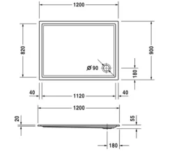 Duravit Starck 1200mm Wide Slimline Shower Tray -Burlington Shop M 2015 2 20 10 13 30 257