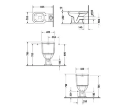 Duravit 1930 Series Close Coupled Toilet With Cistern 655mm Projection -Burlington Shop M 2015 2 21 12 58 52 907