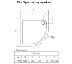 Mira Flight Low Quadrant Shower Tray White With Waste 8 Mira Flight Low Quadrant Shower Tray White With Waste -Burlington Shop M 2015 3 30 8 51 21 69.1697.041.WH 2 mn