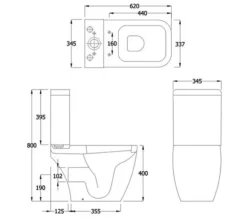 RAK Metropolitan Deluxe White Close Coupled WC And Soft-Close Seat 620mm -Burlington Shop M 2015 3 5 13 59 21 749