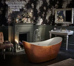 Heritage Hylton Freestanding Copper Effect Acrylic Bath 1735 X 730mm -Burlington Shop M 2015 4 6 7 10 3 75