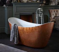 Heritage Hylton Freestanding Copper Effect Acrylic Bath 1735 X 730mm