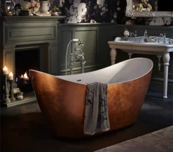 Heritage Hylton Freestanding Copper Effect Acrylic Bath 1735 X 730mm -Burlington Shop M 2015 4 6 7 9 45 244