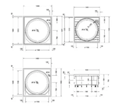 Duravit Blue Moon 1400mm Bath With Support Frame - Jet System -Burlington Shop M 2016 1 8 13 53 58 86