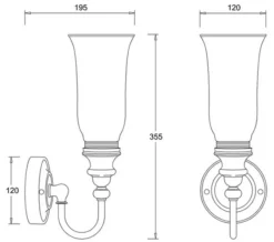 Burlington LED Bathroom Light With Chrome Base And Clear Glass Vase Shade -Burlington Shop M 2016 11 12 10 2 10 800