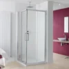 Lakes Coastline Malmo Silver Corner Entry Shower Enclosure 2000mm Height