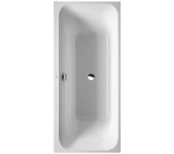 Duravit Happy D2 Built-In Bath With Two Backrest Slopes Without Frame
