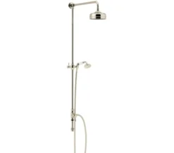 Heritage Fixed Chrome Rigid Riser With Shower Head And Handset Kit -Burlington Shop M 2016 6 14 10 48 59 189