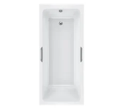Carron Quantum Integra 1800 X 800mm Single Ended White Bath 5mm With Grips