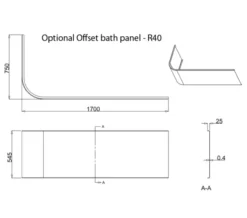 Cleargreen Viride 1700mm X 750mm Offset Bath -Burlington Shop M 2016 9 26 13 26 35 149