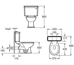 IMEX Wyndham White Traditional Close Coupled WC Bowl And Cistern 690mm -Burlington Shop M 2017 1 28 5 57 54 438