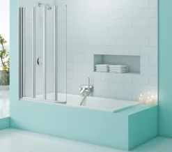 Merlyn SecureSeal 4 Fold Bath Screen 800 X 1500mm