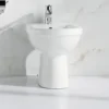 IMEX Ivo White Floor Standing 1 Tap Hole Bidet - 600mm Projection