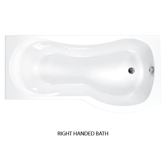 Carron Arc 5mm Acrylic White Shower Bath 1700 X 700-850mm 4 Carron Arc 5mm Acrylic White Shower Bath 1700 X 700-850mm - Image 4