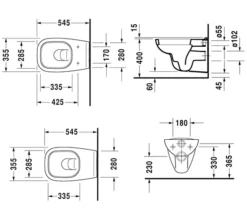 Duravit D-Code 545mm Wall Mounted Toilet -Burlington Shop M 2017 12 11 10 33 14 230
