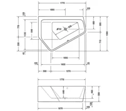 Duravit Paiova 5 Corner Bath With Panel And Support Frame -Burlington Shop M 2017 12 20 5 5 33 428