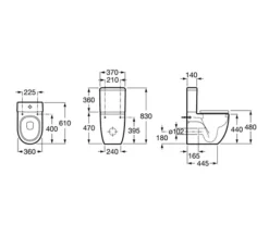 Roca Meridian-N White Comfort Height Close Coupled WC Pan And Cistern -Burlington Shop M 2017 3 15 13 48 12 744