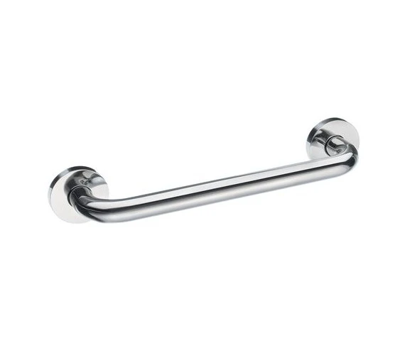 Smedbo Living Polished Stainless Steel 300mm Grab Bar 2 Smedbo Living Polished Stainless Steel 300mm Grab Bar - Image 2