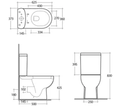 RAK Tonique Close Coupled White Back-To-Wall WC Pack With Soft Close Seat -Burlington Shop M 2017 4 6 15 28 5 528