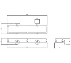 Miller Stockholm Glass Shelf With Guard Rail 500mm - 602C -Burlington Shop M 2017 8 1 10 10 45 397