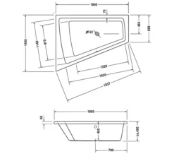 Duravit Paiova Right-Left Built-In Bath With 1 Backrest Slope 21 Duravit Paiova Right-Left Built-In Bath With 1 Backrest Slope -Burlington Shop M 2018 1 2 10 33 42 452