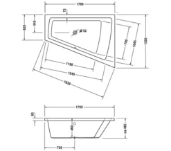 Duravit Paiova Right-Left Built-In Bath With 1 Backrest Slope 15 Duravit Paiova Right-Left Built-In Bath With 1 Backrest Slope -Burlington Shop M 2018 1 2 11 1 6 246