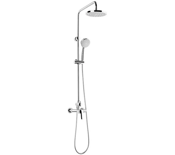 Roca Victoria Pro Chrome Single Lever Shower Column 1 Roca Victoria Pro Chrome Single Lever Shower Column