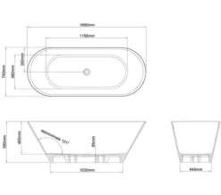 Clearwater Sontuoso Clearstone Freestanding Bath 1690 X 700mm -Burlington Shop M 2018 1 9 9 44 21 687