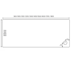 Just Trays JTFusion White Rectangular Flat Top Shower Tray With Waste -Burlington Shop M 2018 10 10 11 29 41 537