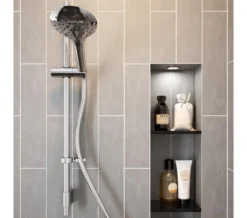 Bristan Casino Chrome Shower Kit With 3 Function Push Button Handset