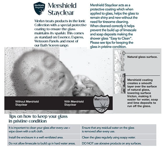 Merlyn 8 Series 8mm Glass 760 X 760mm Frame-less Pivot Showerwall - Double 7 Merlyn 8 Series 8mm Glass 760 X 760mm Frame-less Pivot Showerwall - Double - Image 7