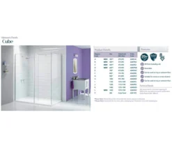 Merlyn Ionic Shower Wall Glass Panel - Available With Choice Of Many Combinations -Burlington Shop M 2018 10 18 13 46 5 520