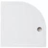 Merlyn Ionic Mstone Quadrant 50mm White Shower Tray With Waste