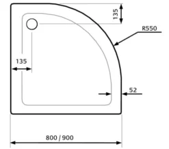 Lakes Low Profile 45mm ABS Stone Resin White Tray With Waste -Burlington Shop M 2018 10 4 10 7 55 173