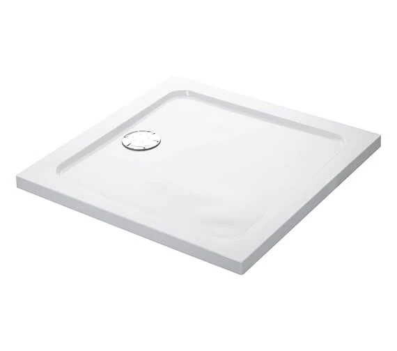 Mira Flight Low Square Shower Tray White With Waste 3 Mira Flight Low Square Shower Tray White With Waste - Image 3