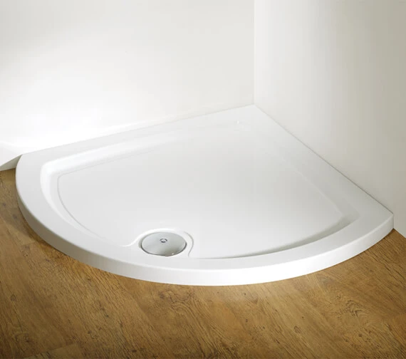 Kudos Concept Curved Quadrant Acrylic Tray White 1 Kudos Concept Curved Quadrant Acrylic Tray White
