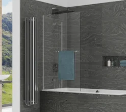 Kudos Inspire 950 X 1500mm Two Panel Outswing Bath Screen