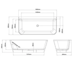 Clearwater Patinato Grande ClearStone Freestanding Bath 1690 X 800mm -Burlington Shop M 2018 2 24 11 45 51 552