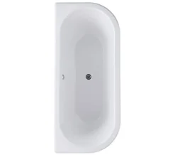 Bayswater Courtnell 1700mm White Double Ended Back To Wall Freestanding Bath