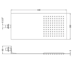 Hudson Reed Ultra Thin Fixed Shower Head -Burlington Shop M 2018 4 9 6 9 7 772