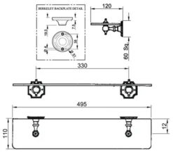 Silverdale Berkeley 495mm Glass Shelf Chrome -Burlington Shop M 2018 5 15 7 44 48 172