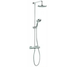 Crosswater Fusion Multifunction Chrome Thermostatic Shower Valve With Shower Kit