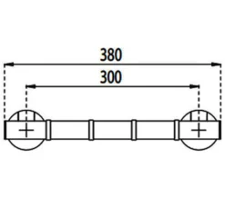 Croydex Grab N Grip Straight Chrome Grab Bar -Burlington Shop M 2018 7 12 10 17 18 120