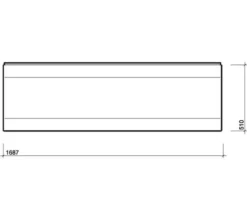 Twyford Callisto Galerie White 510mm Height Front Bath Panel -Burlington Shop M 2018 7 6 12 57 17 730