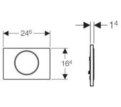 Geberit Sigma10 246 X 164mm Single Flush Plate -Burlington Shop M 2018 8 29 10 29 24 801