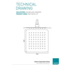 Vado Aquablade Single Function Square Slimline Shower Head -Burlington Shop M 2018 9 12 7 55 8 308