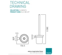 Vado Elements Chrome Toilet Brush With Frosted Glass Holder -Burlington Shop M 2018 9 12 8 17 56 11