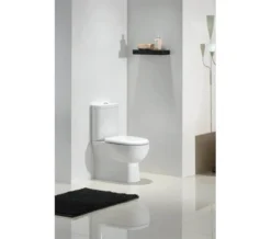 RAK Tonique Close Coupled White Back-To-Wall WC Pack With Soft Close Seat