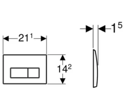 Geberit Kappa50 Dual Flush Plate -Burlington Shop M 2018 9 6 12 1 59 420